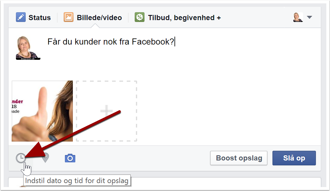 Facebook planlægningsværktøj